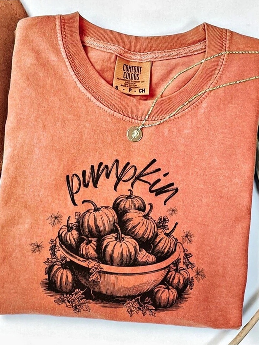 Comfort Colors Yam Pumpkin Graphic Tee
